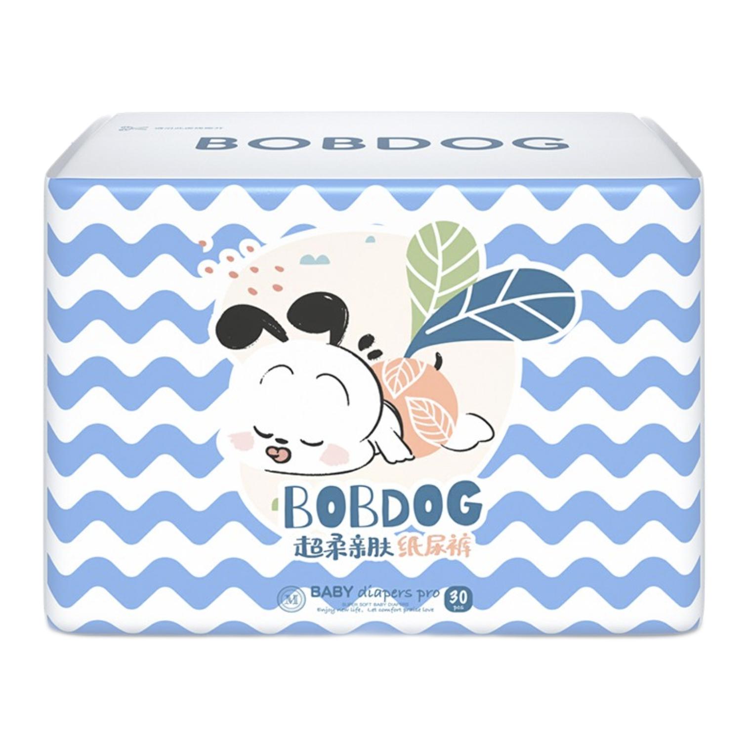 移动端、京东百亿补贴：BoBDoG 巴布豆 超柔亲肤系列 纸尿裤 M30片 小波浪款 1