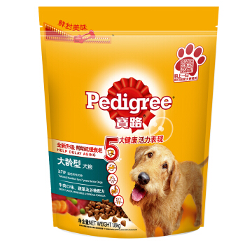 Pedigree 宝路 88vip:宝路牛肉大龄犬狗粮1.8kg 42元