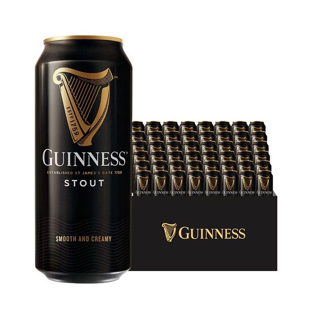 健力士 司陶特黑啤酒 440ml*48罐 339元