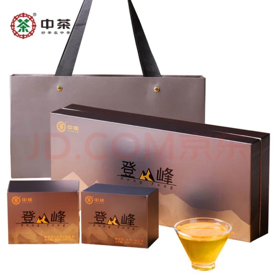 京东试用：概率券：中茶普洱茶叶生茶经典登峰礼盒装180g小茶饼中华老字号