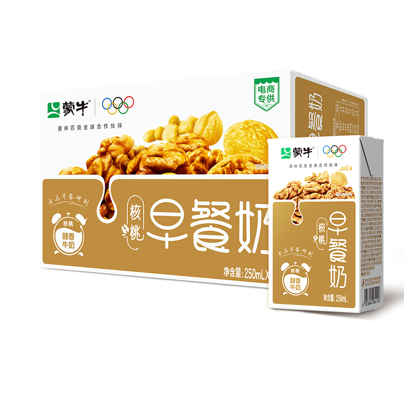 MENGNIU 蒙牛 早餐奶核桃味250ml*16盒 30.9元