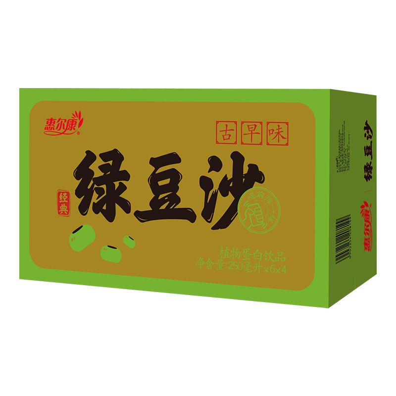 惠尔康 绿豆沙 250ml*24盒 14.8元包邮（需用券）