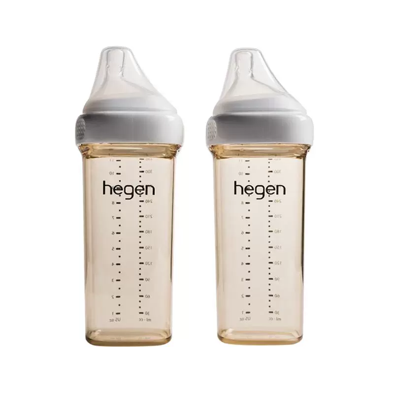 hegen PPSU奶瓶套装 两只装 330ml 白色 0月+ ￥287.85