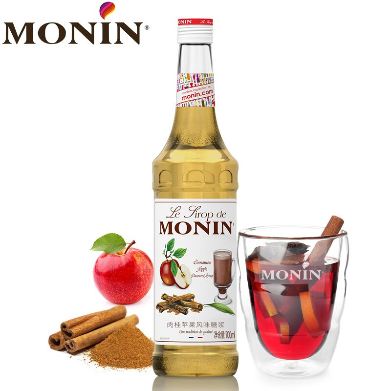 MONIN 莫林 糖浆 肉桂苹果糖浆风味 700ml 105元