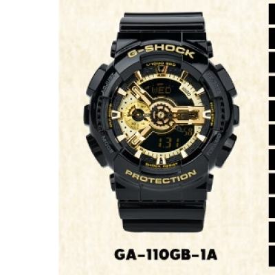 双11预告，24日20点：CASIO 卡西欧 手表男G-SHOCK电子日韩表 GA-110GB-1A 930元（需