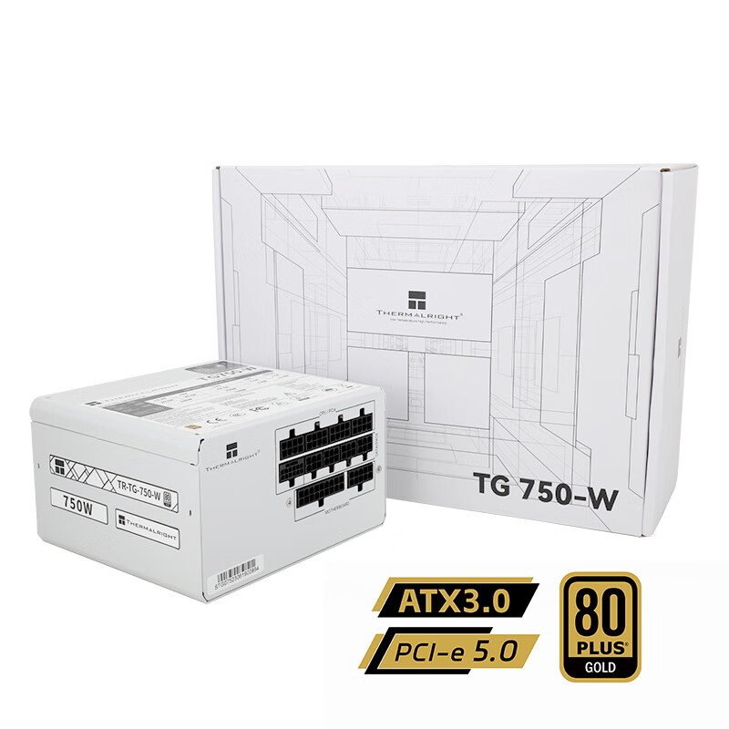 利民 TG 750-W金牌全模组白色ATX3.0 419元