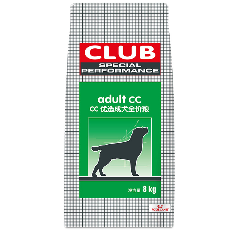 ROYAL CANIN 皇家 CC全犬成犬狗粮 8kg 191.9元