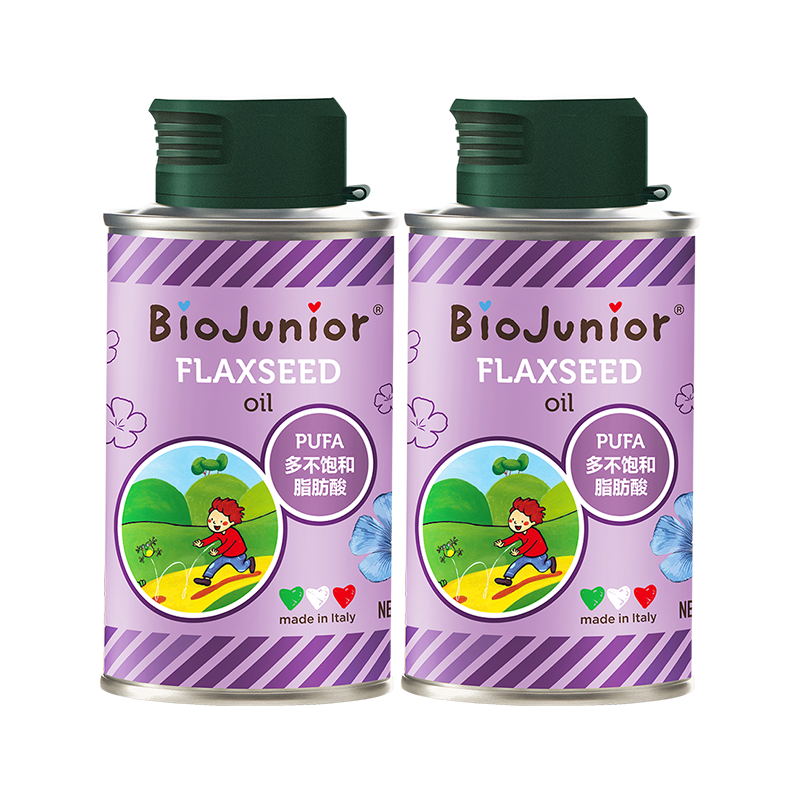 PLUS会员：Biojunior碧欧奇 精选进口亚麻籽油 150ml*2 58.31元包邮（多重优惠）