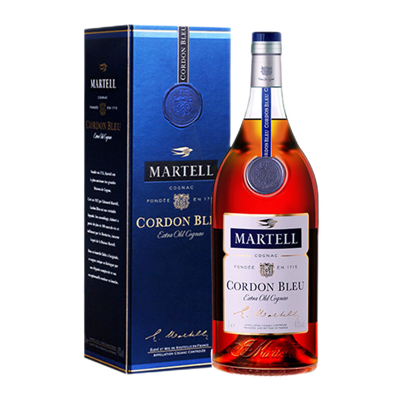 puls会员：马爹利（Martell） 蓝带XO级 干邑白兰地 1000ml*1瓶 1365.01元（需领券