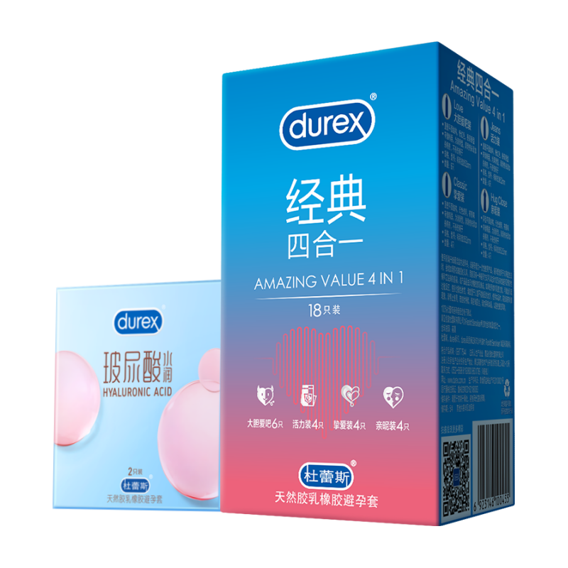 杜蕾斯 水润玻玻2+水润莓莓14 49.8元（需用券）