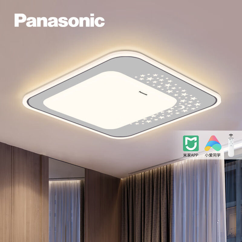 Panasonic 松下 卧室灯 调光调色吸顶灯智能控制灯具 方形灯饰36瓦 HHXS4091 474.5