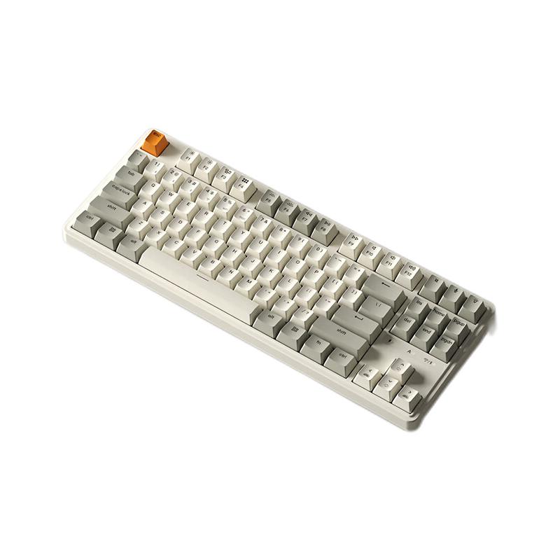 PLUS会员：SKN 巴蛇Pro 三模机械键盘 87配列 白翼轴 198.43元（双重优惠）