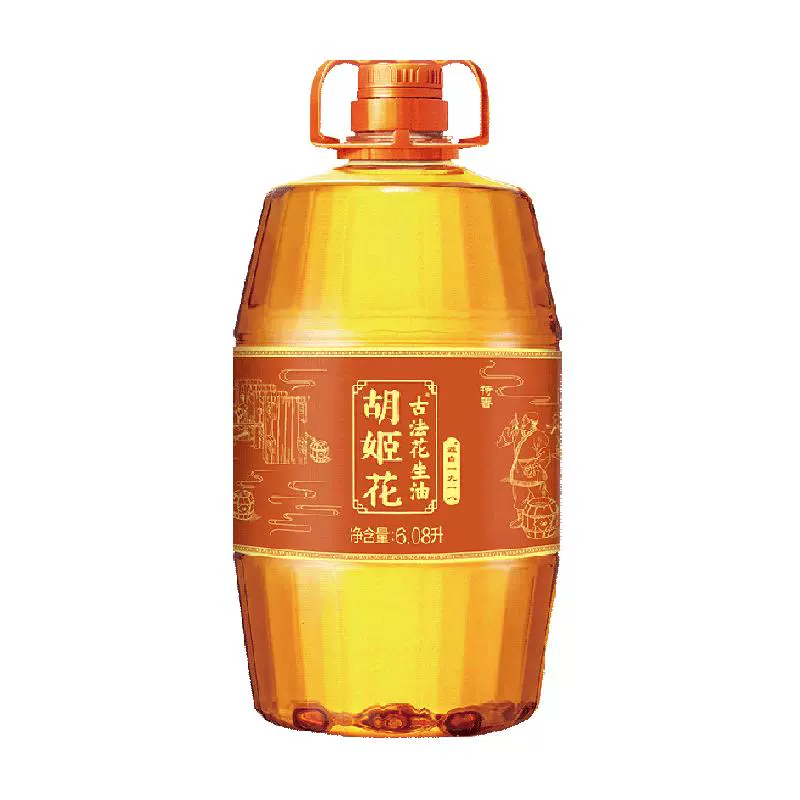 胡姬花 古法花生油6.08L*1桶传统工艺压榨 ￥132.91