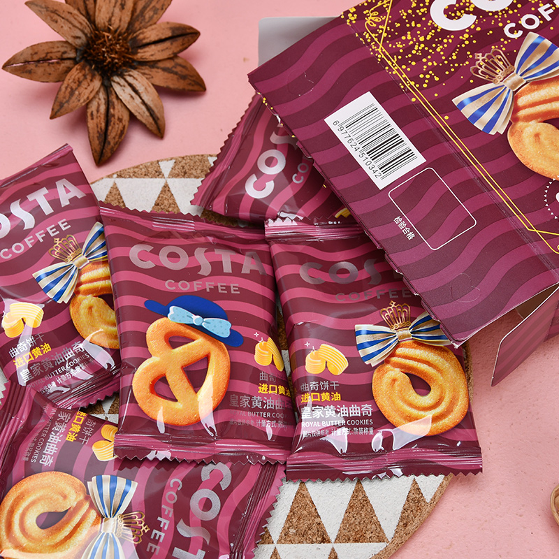 COSTA 咖世家 抢购COSTA咖啡皇家黄油曲奇60gx1盒蝴蝶结黄油原味 14.96元