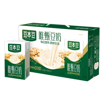 豆本豆植物蛋白餐饮品唯甄豆奶2500ml*24 29.96元（需领券）