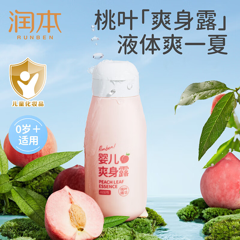 RUNBEN 润本 桃子水爽身露 250ml 14.9元（需用券）