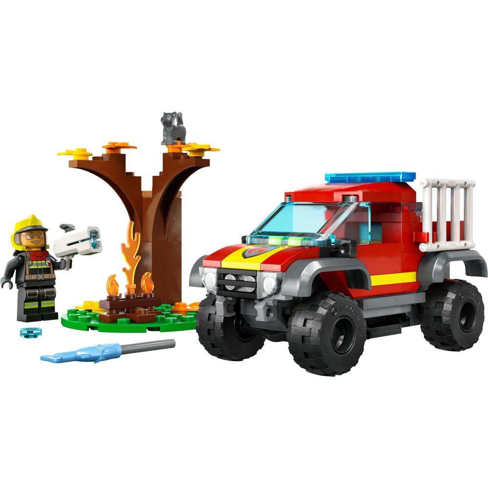 LEGO 乐高 City城市系列 60393 4x4 消防车紧急救援 80.1元