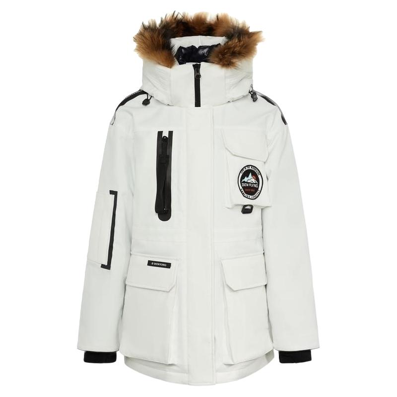 88VIP：雪中飞 奶咖羽绒工装2023冬男女款鹅绒羽绒服 569.05元（需用券）