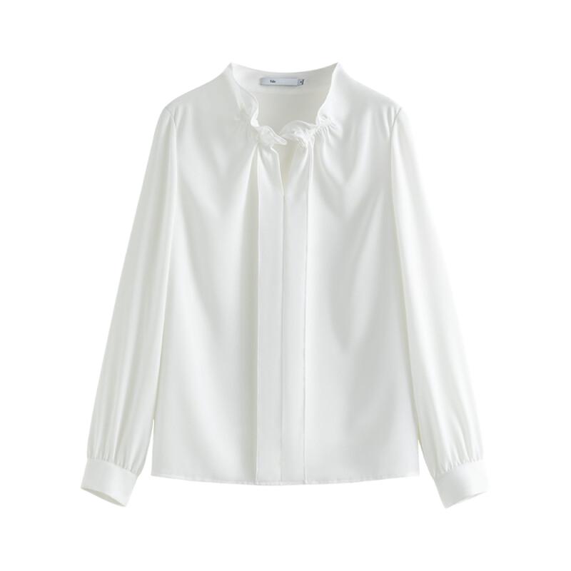范思蓝恩 女士长袖衬衫 22FS2489 白色 L 199元
