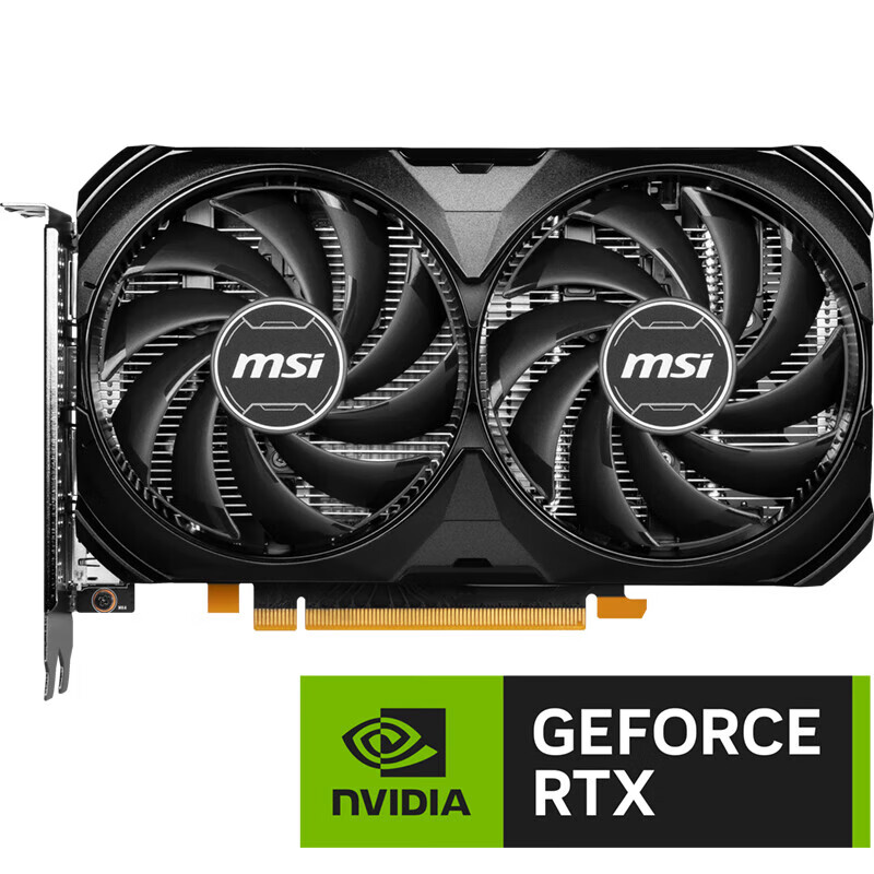 MSI 微星 万图师GeForce RTX 4060 VENTUS 2X BLACK 8G OC显卡 RTX4060万图师 ￥2192.75