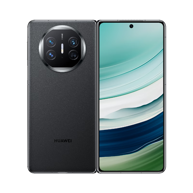 京东百亿补贴：Huawei 华为 Mate X5 典藏版 羽纱黑 16+512GB 14608.59元 包邮（赠2年