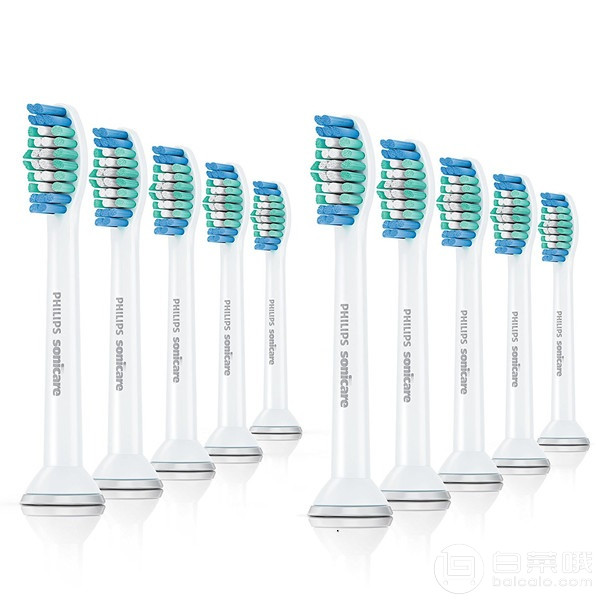 <span>白菜！</span>Philips 飞利浦 HX6010/30 标准电动牙刷刷头10支装新低119.45元