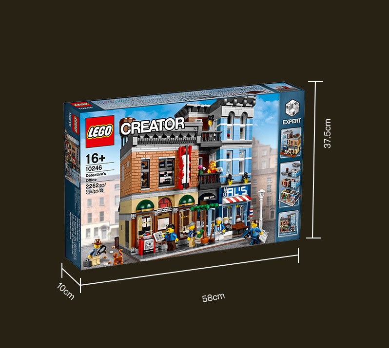 LEGO 乐高 10246侦探事务所街景系列益智拼搭积木儿童玩具 3723.05元（需用券）