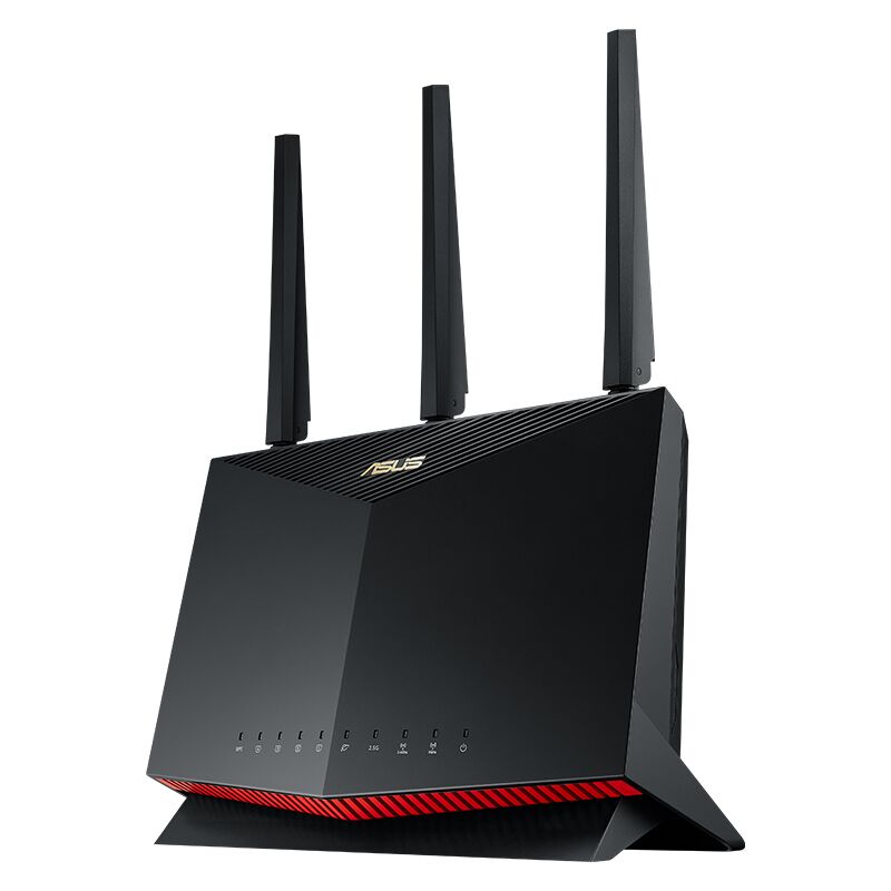 ASUS 华硕 RT-AX86U 双频5700M 家用千兆无线路由器 WiFi 6 单个装 黑色 1399元