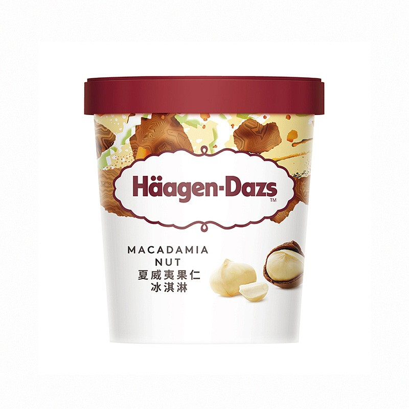 Häagen·Dazs 哈根达斯 夏威夷果仁冰淇淋 392g 69.01元