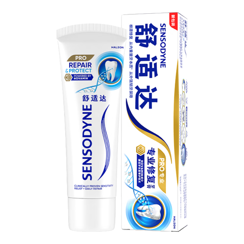 plus会员：舒适达抗敏感 专业修复NovaMin技术牙膏90g *6件 166.9元（合27.82元/件