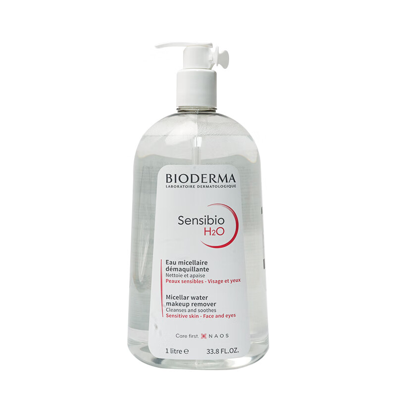 BIODERMA 贝德玛 卸妆水1L 舒妍洁肤水粉水护肤品敏肌洁肤液超大容量 65元