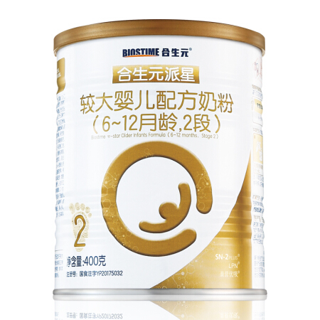 移动端：BIOSTIME 合生元 派星较大婴儿进口配方奶粉2段350g(新旧版随机发货）