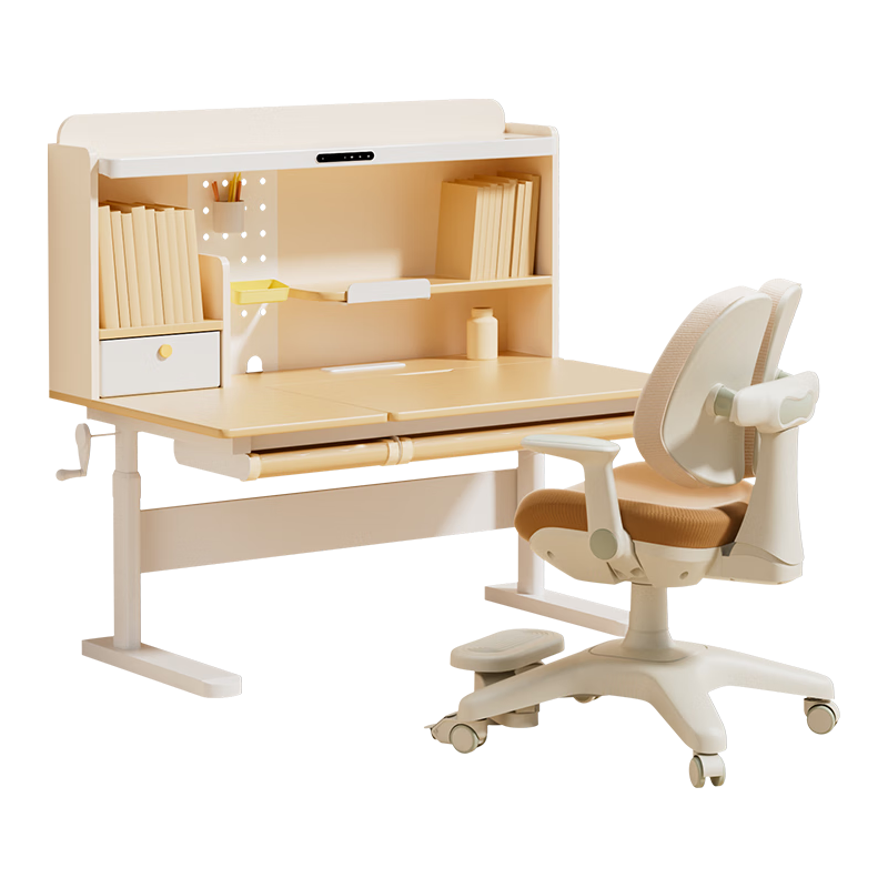 国家补贴：京东京造 创想家2.0加长双光源儿童学习桌书桌椅套装升降写字桌