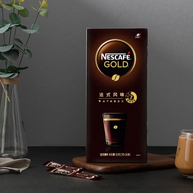 Nestlé 雀巢 金牌 速溶咖啡 法式风味 60g 45元（需用券）