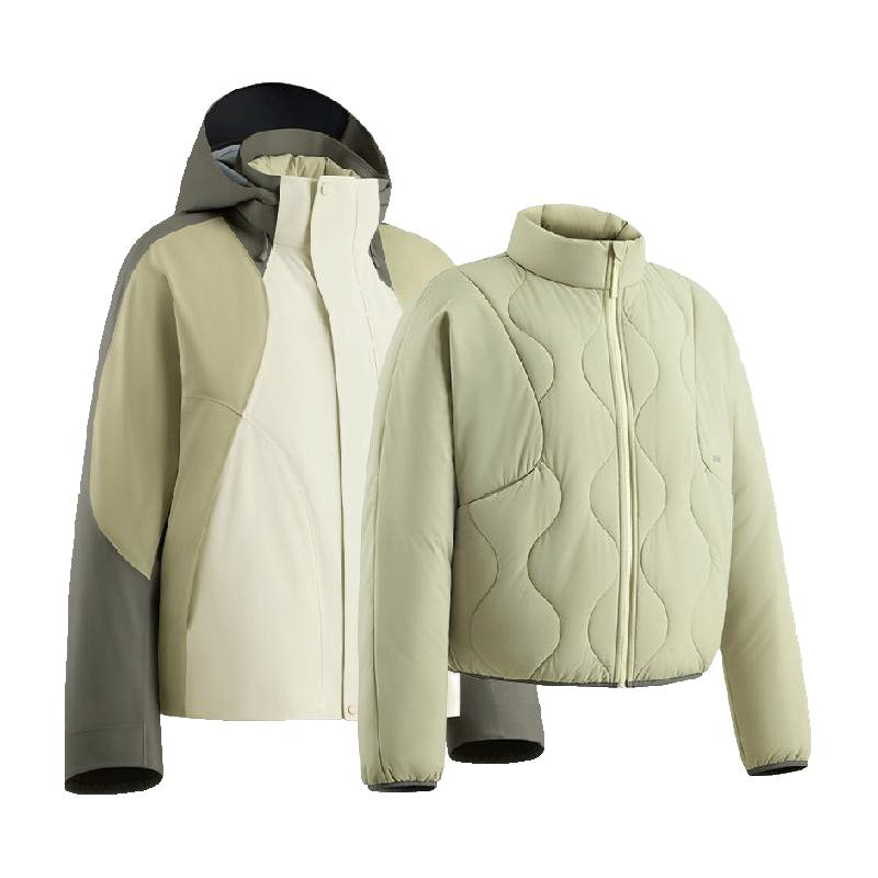 蕉下 杨幂同款冲锋衣四合一气绒服女户外防水LS90324L 408元（需用券）