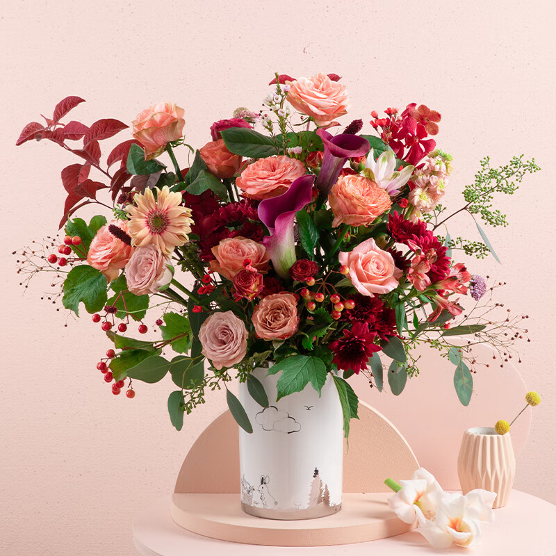 花点时间 DIY玫瑰花束鲜花每周一花包年客厅插花鲜花真花生日礼物女 4038元