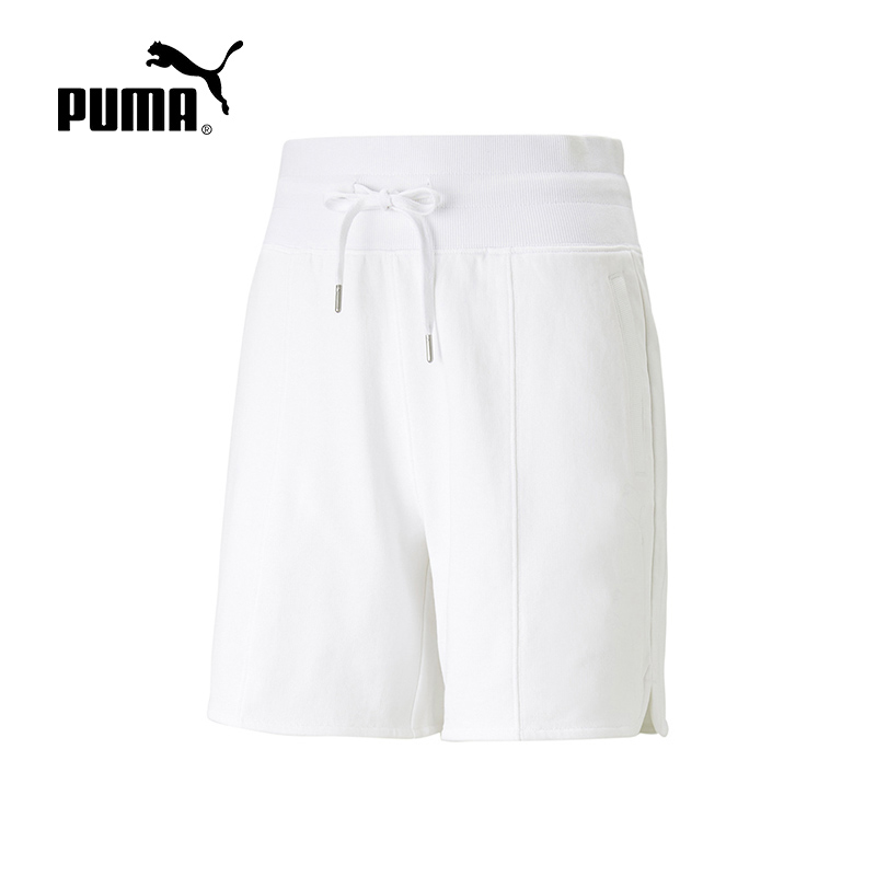 PUMA 彪马 短裤女款裤子夏季新款中裤抽绳修身运动休闲裤676692-02 138元