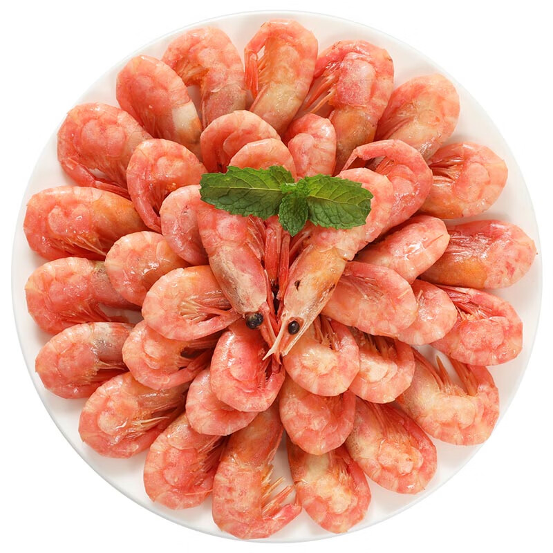 PLUS会员：美加佳 加拿大熟冻北极甜虾净重400g 35-50只*5件 95.5元包邮，折19.1