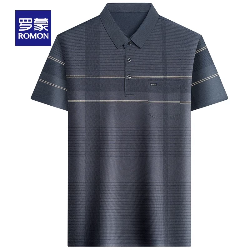 2025年新款！Romon 罗蒙 男士休闲Polo衫 多色 ￥49