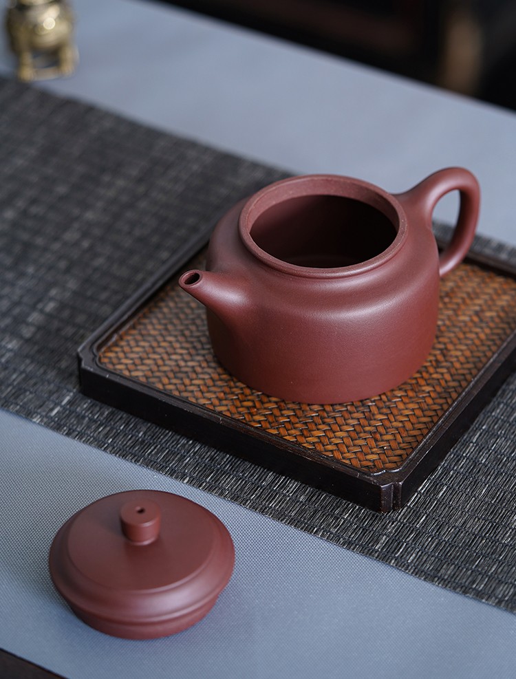 京东京造 宜兴紫砂壶 原矿紫泥 手工泡茶壶功夫茶具 紫泥德钟壶 238ml礼盒 15