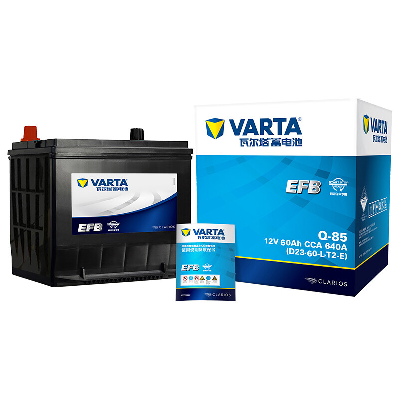 移动端、京东百亿补贴：VARTA 瓦尔塔 EFB-Q85 汽车蓄电池 440元