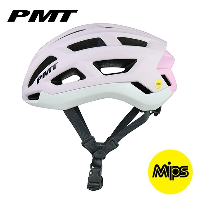 PMT MIPS典雅骑行头盔自行车轻量气动安全帽公路车山地车男女装备护具 樱花