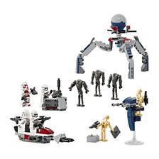百亿补贴：LEGO 乐高 75372克隆人士兵与战斗机器人战斗套装 儿童益智积木玩