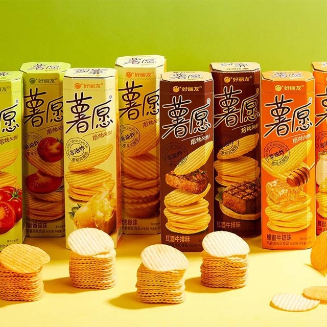 好丽友 1.1元/袋 薯愿薯片*5袋组合装