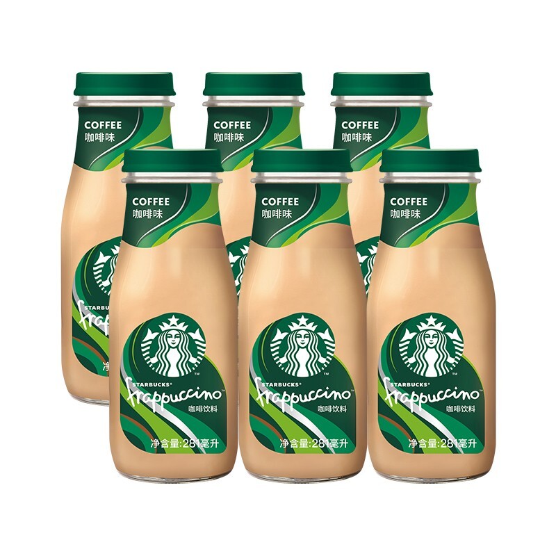 starbucks星巴克星冰乐咖啡281ml6瓶咖啡饮料礼盒装新老包装随机发货