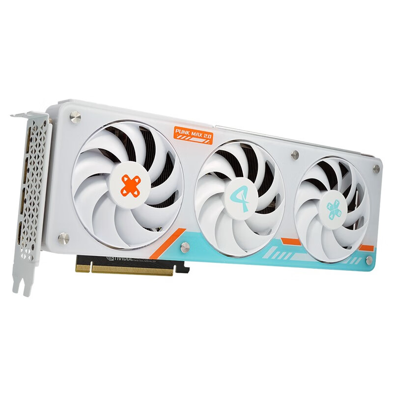 AX 电竞叛客 GeForce RTX 4070 X3W OC 12G 显卡 白色 4499元