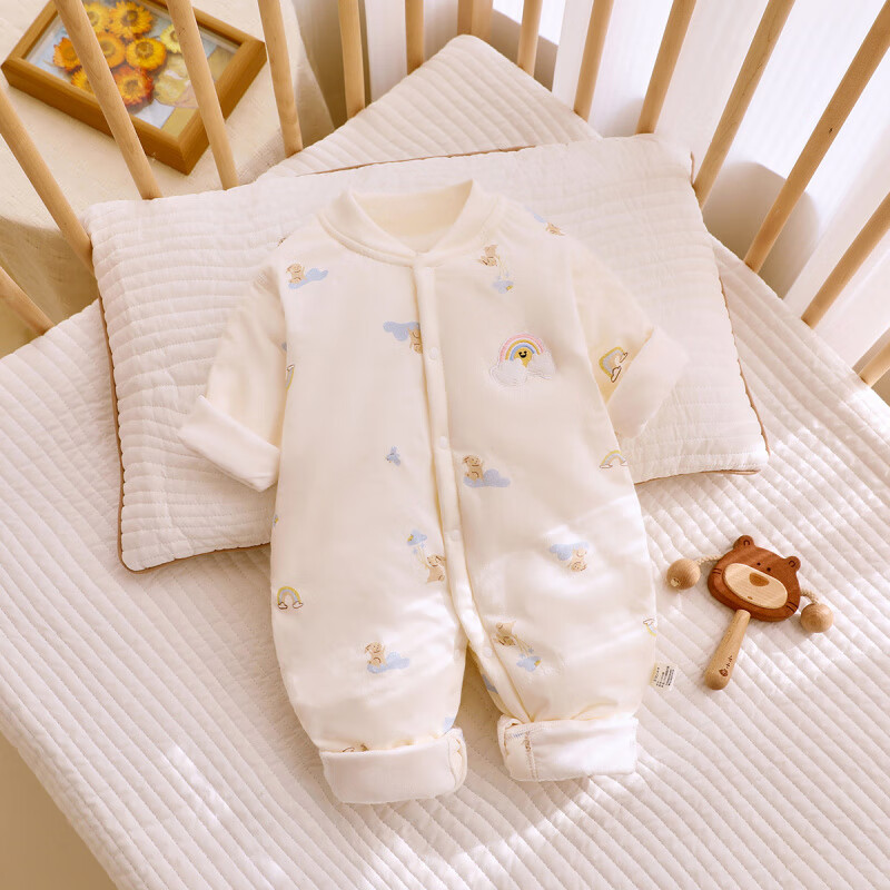 安阳婴儿服饰夹棉中厚婴儿连体薄棉袄4 41.34元