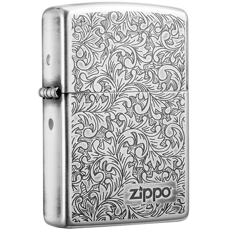 ZIPPO 唐草系列 ZBT-2-23 打火机 白银色 223.88元