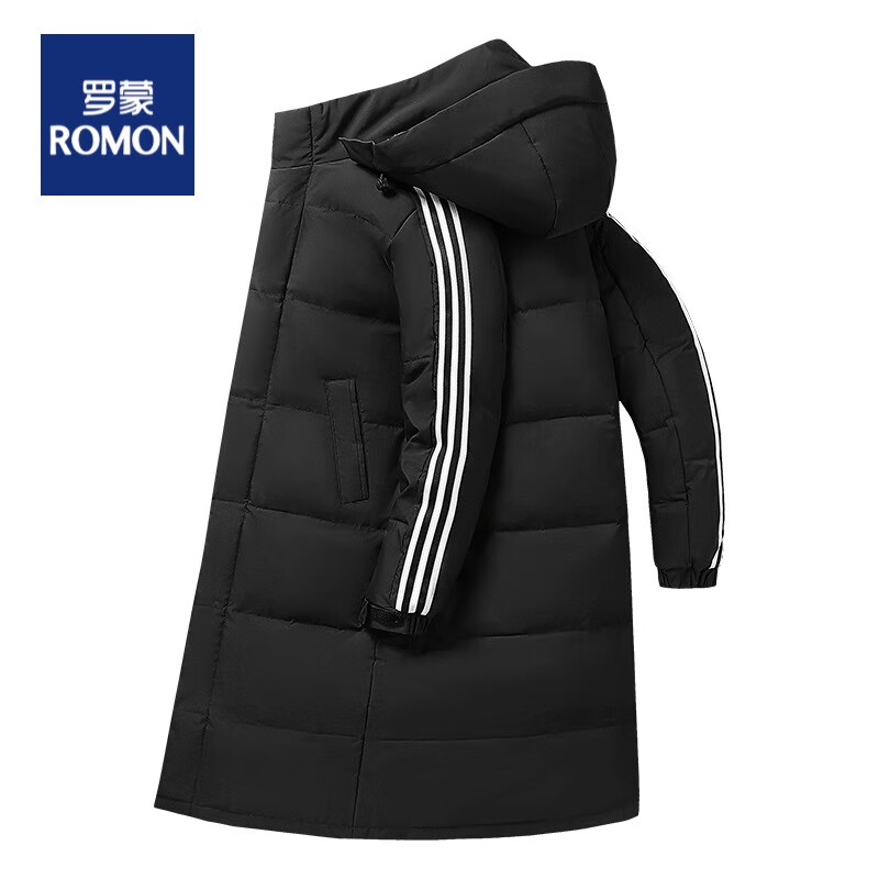 ROMON 罗蒙 男士同款中长款可拆卸帽羽绒服 197.9元（需用券）