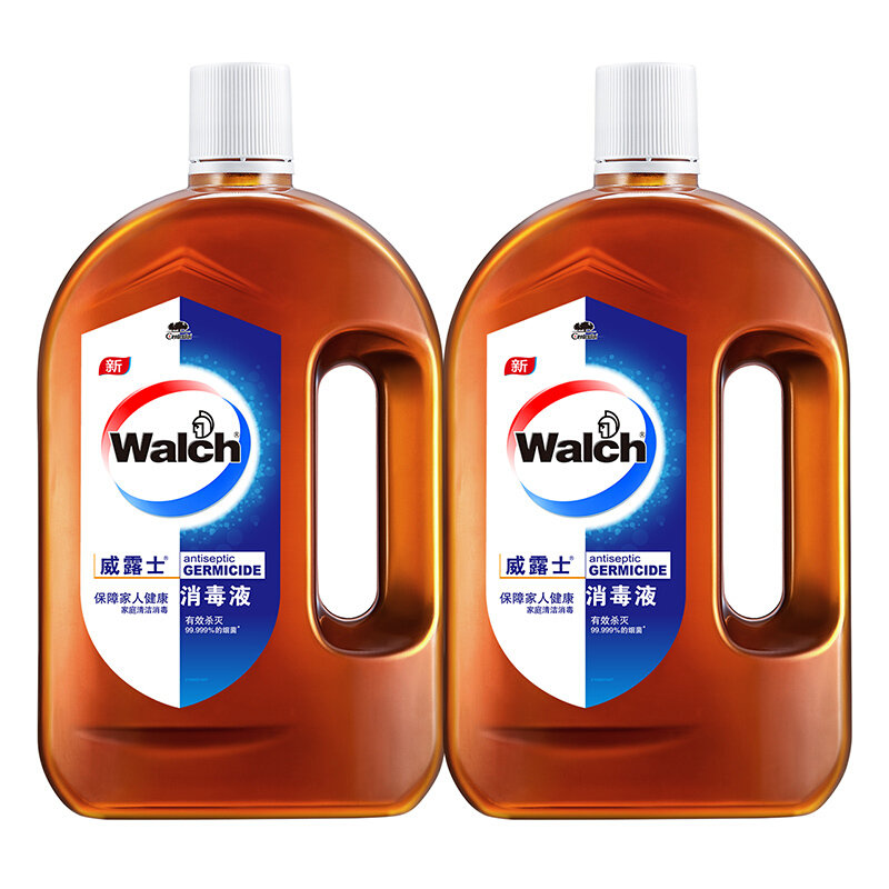 移动端、京东百亿补贴：Walch 威露士 消毒液1.6Lx2衣物除菌消毒水宠物环境杀